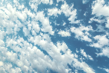 Wall Mural - blue sky and beautiful cloud. plain landscape background