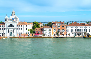 Wall Mural - Venice, the architectures on the canals banks