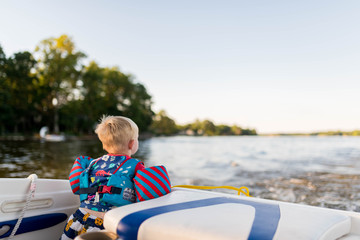 Boy on a boat