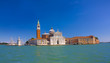 Panoramic view of Venice with San Giorgio Maggiore church