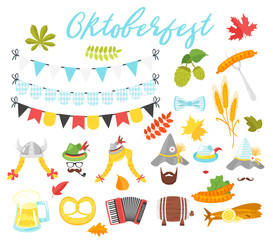 Oktoberfest holiday symbols