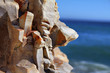 Steinformationen am Strand