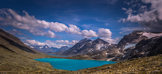 Wall Mural - Wild mountain landscape in the Jotunheimen National Park, Norway