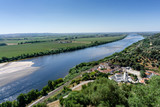 Fototapeta  - View of Tagus river from Portas do Sol garden in Santarem, Ribatejo,  Portugal