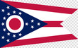 Flag of the US State of Ohio, detailed vector.