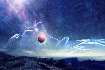 Wall Mural - mystery of space world
