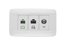 Telephone And Internet Socket Free Stock Photo - Public Domain Pictures