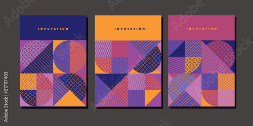 Colorful geometric square p...