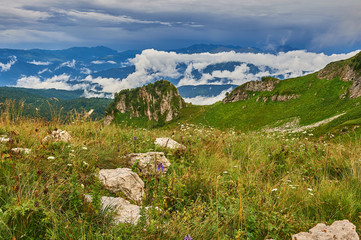 Wall Mural - The Caucasus mountains in Russia