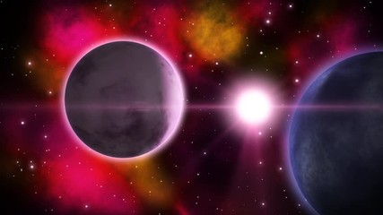 Wall Mural - Sci-fi Space View. Loop.