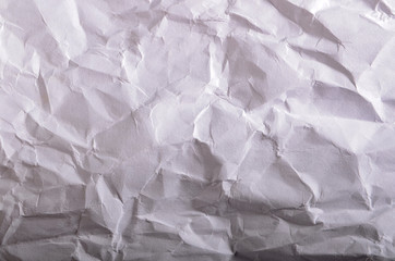 Poster - crumpled paper white background