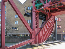 Metallic Structure Bridge Over River
