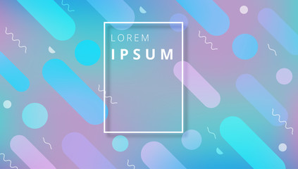 Wall Mural - Blue and lilac spectrum background with geometric pattern.