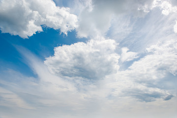 Beautiful cumulus clouds