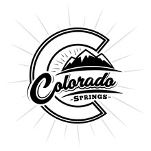 Colorado Springs Logo. Vector And Illustration.