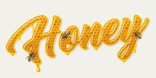 Honey Comb Lettering