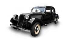 Old Car Traction Avant Isolated