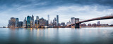 Fototapeta Nowy Jork - New York city sunset panorama 