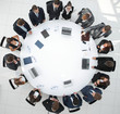 © ASDF - view from the top.meeting business partners for round - table.