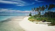 one of the white sand beaches of the tropical islands around Sabah, Borneo, Malaysia
