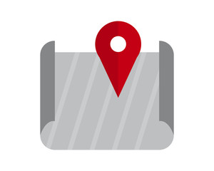 Canvas Print - marker map icon symbol logo image vector pin locate