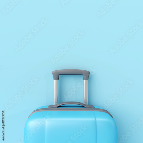 pastel blue suitcase