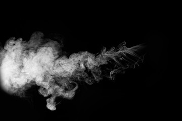 movement of smoke on black background, smoke background,