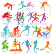 Athleten, fitness, leichtathletik illustration