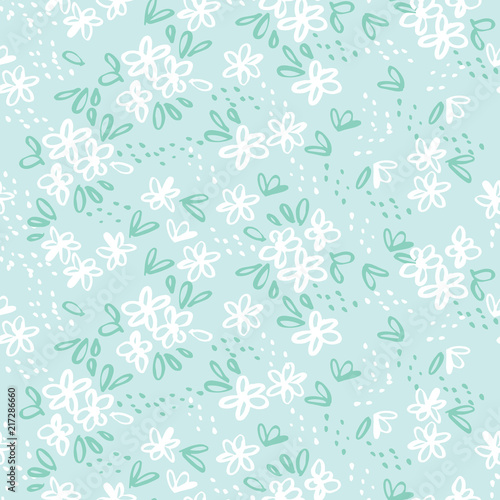 Naive sketch meadow flowers...