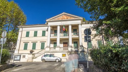 Wall Mural - Museo Di Villa Ferrajoli in beautiful town of Albano Laziale timelapse hyperlapse, Italy