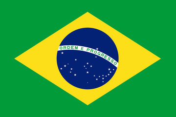 Wall Mural - Flag of Brazil