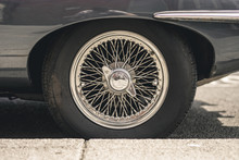 Vintage Sports Car Spoked Wheel
