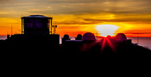 Sunset Behind Observatory