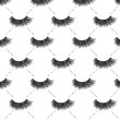 Lashes vector pattern with silver glitter effect