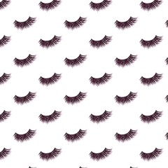 Sticker - Lashes vector pattern with pink glitter effect