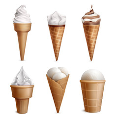 Poster - Realistic Ice Cream Collection