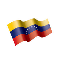 Venezuela flag, vector illustration on a white background