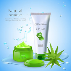 Wall Mural - Natural Aloe Cream Background