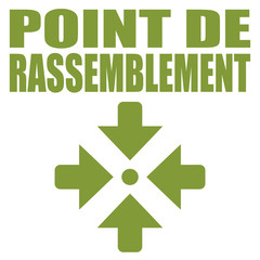 Wall Mural - Logo point de rassemblement.