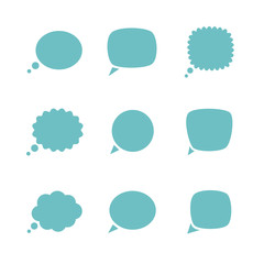 Canvas Print - Talking bubble set