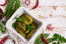 Pickled Cucumbers With Spices