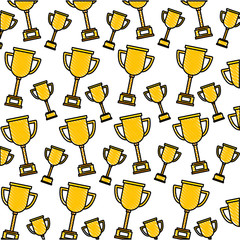 Sticker - trophy award winner honor pattern