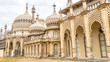 Royal Pavilion in Brighton in East Sussex in the UK. The Royal Pavilion is an exotic palace in the centre of Brighton. The palace mixes Regency grandeur with the visual style of India and China.
