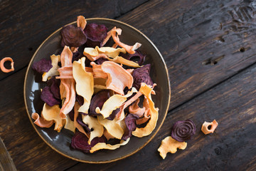 Canvas Print - Vegetable dehydrated chips