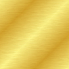 Wall Mural - Seamless brushed metal texture. Vector golden background with scratches.