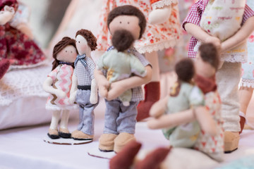 Sticker - handmade cloth dolls