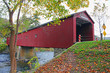 © Jim Glab - Old covered bridge in West Cornwall, Connecticut
