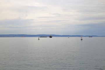 Wall Mural - Trieste, castello di Miramare e landscapes