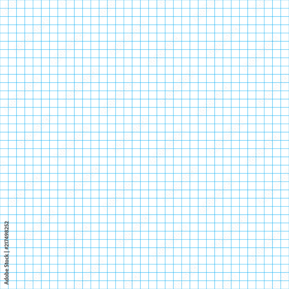 Cell paper seamless pattern. Checkered blank page of notebook or school ...