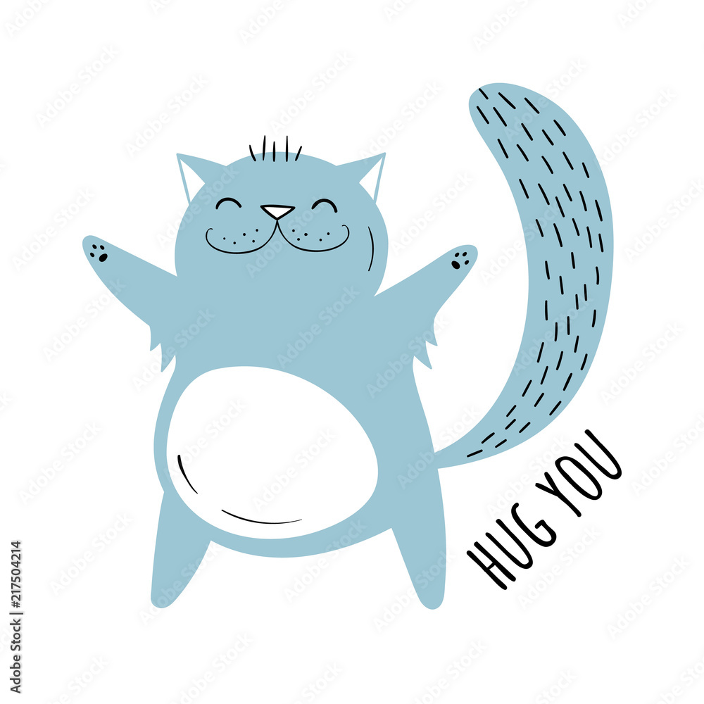 Photo Vector illustration of a Cute cat